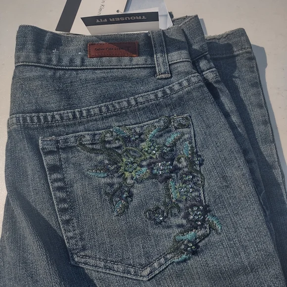 NEW Calvin Klein Trousers Jeans Size 4 NWT - Picture 2 of 13